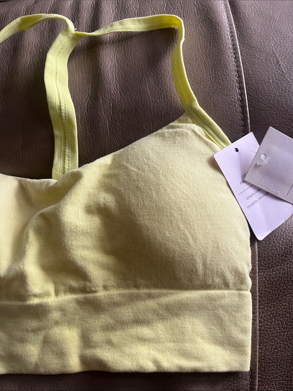 Auden Bright Lemon Seamless Bralette - Picture 4 of 7